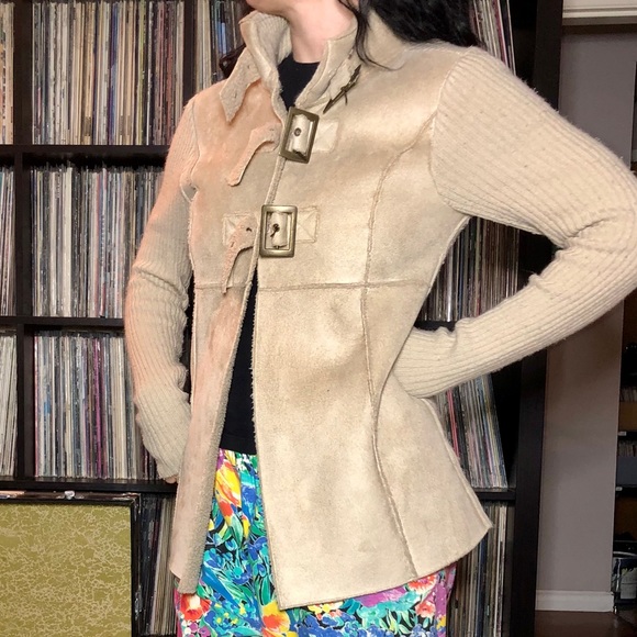 Sweaters - Suede & Buckle Sweater